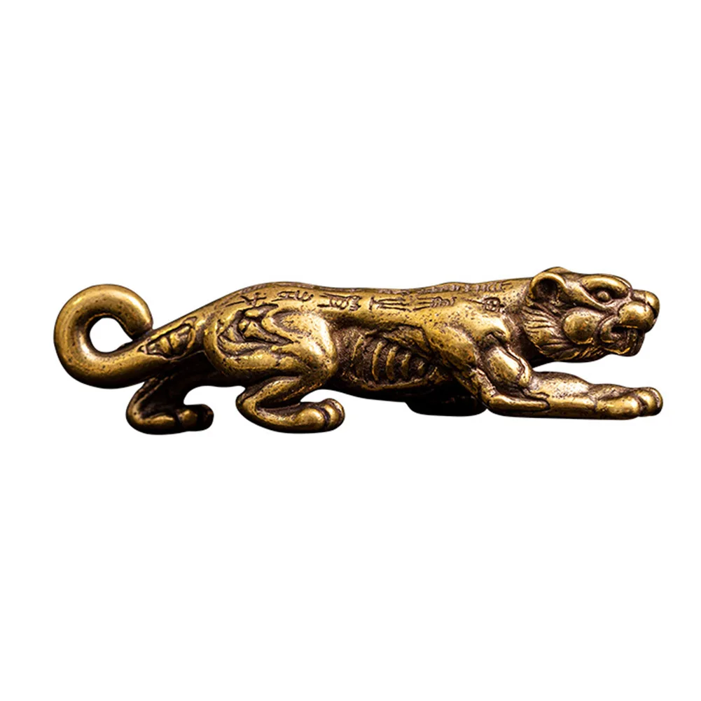 Tigre 3d Estátua Cobre Animal Estatueta Ornamento Área De
