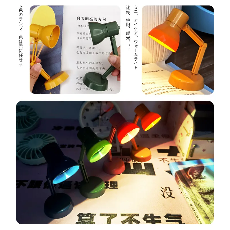 1/6 Escala de Miniatura LED dobrável portátil Lâmpada da Tabela do Modelo Criativo de Mesa Mini Lâmpada Adequado Para as Crianças brincarem Casa de Brinquedos