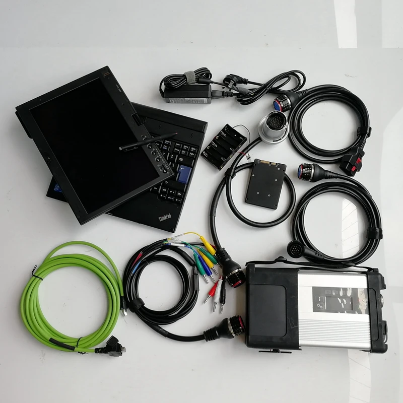 Tela de toque do Portátil X201T I7 4g com a mais Recente 2023 Software SSD de 480GB para Auto Ferramenta de Diagnóstico Estrela do MB C5 SD, Conexão wi-Fi