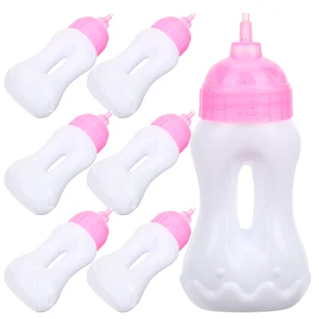 10Pcs Bebê Garrafas em Miniatura Garrafa de Leite Pequeno de Suco de Garrafa de Acessórios para Bebé