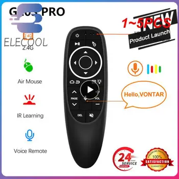 1~5PCS G10 G10S de Voz, Controle Remoto 2.4 G sem Fio Mouse Giroscópio de Aprendizado IR para a caixa de tv Android HK1 H96 X96 mini