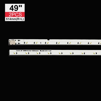2 PCS retroiluminação LED strip para Samsung UE49K5100AU UN49K5300 UE49K5100 CY-FK049BNEV3H 49K5100A UE49K5100AK UE49K5100AW UE49K5300A
