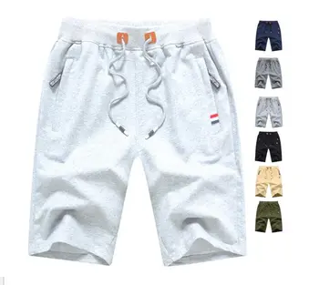2023 Nova Verão do algodão dos Homens Casual Shorts Plus Size Cordão Folgado Sweatshorts Bermudas Calças de Execução Corredores de Calças