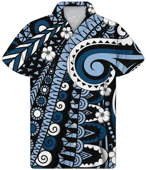 2023 Verão de Homens Novos Casual T-Shirt Barato Camisa de Ouro Faixa de Impressão 3d Moda de Rua Cultura Polinésia Camisa Oversized