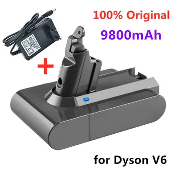21.6 V 9800mAh Bateria do Li-íon para Dyson V6 DC58 DC59 DC62 DC74 SV09 SV07 SV03 965874-02 Aspirador de Bateria L30+carregador