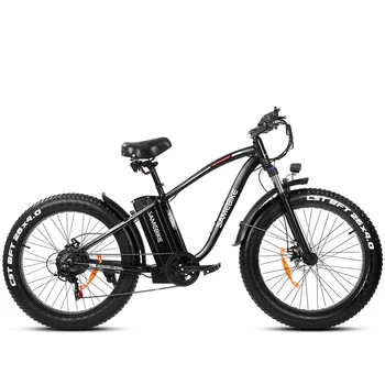 26 Cm de 48V 15Ah 750W Liga de Alumínio Bicicleta Elétrica Pneus Fat Absorção de Choque de Mountain Bike Bateria de Lítio de Bicicleta