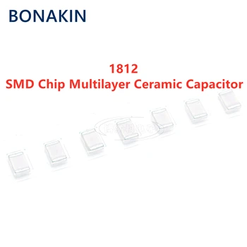 5pcs 1812 1.5 NF 152J 1000V ±5% NPO C0G 1500PF SMD Chip Capacitor Cerâmico Multilayer