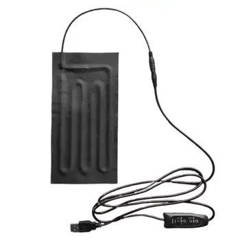 A Fibra de carbono Almofada de Aquecimento de Carregamento USB Barriga da Cintura Aquecimento Tapete de Temperatura Ajustável Roupas Aquecimento Almofadas Para Pescoço E Costas