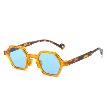 A Tendência Com Um Design Único, Colorido Óculos De Sol Da Moda Sólido Translúcido Lentes De Moldura Fina E Óculos De Sol De Verão Casual High Street Wear