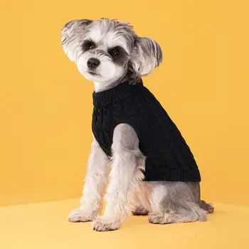 Animal De Estimação Camisola De Lapela Design De Estimação Confortável Calor Cães Gatos Camisola De Inverno Colete Animal De Estimação Roupas Da Moda