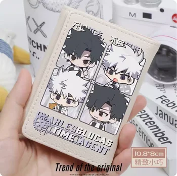 Anime Link Clique Charles Lucas Moda Carteira de PU Bolsa de cartões de Moeda Hasp Saco de Dinheiro Cosplay Presente B060