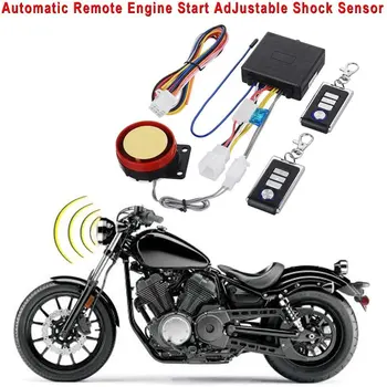 Anti-seqüestro impermeável motocicleta de alarme de segurança/uma maneira de moto sistema de alarme 12V sistema de alarme