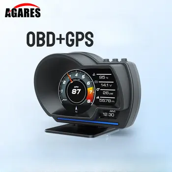 Auto OBD A500GPS Head-Up Display Auto Eletrônica de Duplo modo de Condução HUD Exibição do Projetor Digital de Carro Velocímetro Acessórios