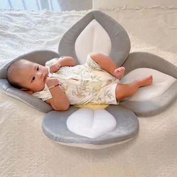 Bebê Recém-Nascido Banheira Almofada De Segurança Banheira Pétala Almofadas Mat Coisas Do Bebê Plush Esponja De Banho Itens De Banho, Produtos De Bebês Ferramentas De Cuidados