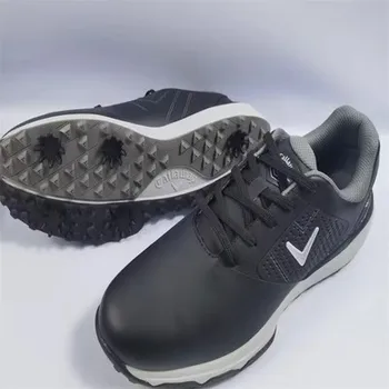 Campo de golfe profissional de sapatos anti-derrapantes de desgaste luz impermeável respirável