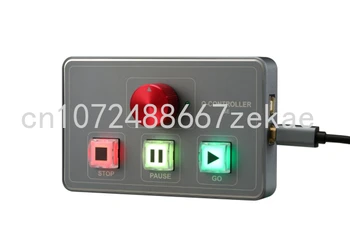 Controlador de Qlab Midi USB Duplo Controladores Primário e Secundário