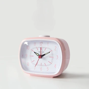 Cor-de-rosa relógio despertador Japão e Coreia do Sul bonito preguiçoso relógio despertador criativas para quarto de crianças digital de estudantes de cabeceira