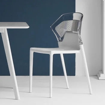 Designer Nórdicos Cadeiras De Jantar Salão De Beleza Moderno E Minimalista Ergonômico De Plástico, Cadeiras De Sala De Estar Muebles De Cocina Móveis Para Casa
