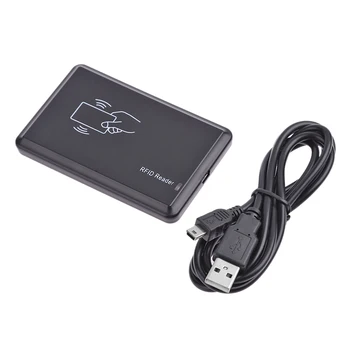 EM IDENTIFICAÇÃO do Leitor de Cartão Inteligente Pequeno Leitor RFID Porta USB Sensor de Proximidade 125khz alto-Falante Embutido para o Controle de Acesso Frequência
