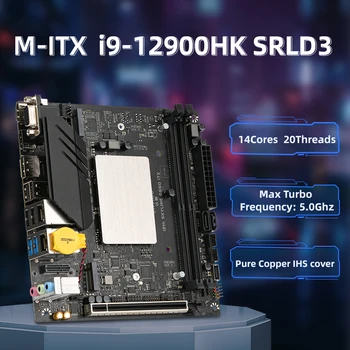 ERYING M-ITX Jogos PC placa-Mãe com Bordo do Núcleo da CPU para se Interpor Kit i9 12900HK i9-12900HK SRLD3 14C20T Computador Assembleia