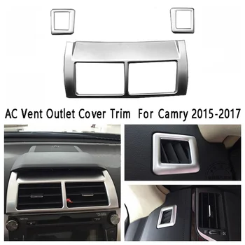 Interior do carro de Painel de Ar condicionado AC Vent Tomada Tampa de acabamento para Toyota Camry 2015-2017