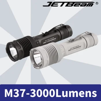 JETBeam M37 de 3000 Lúmens de 340 Metros XHP50.2 LED Ultra Brilhante Branco Lanterna Tática