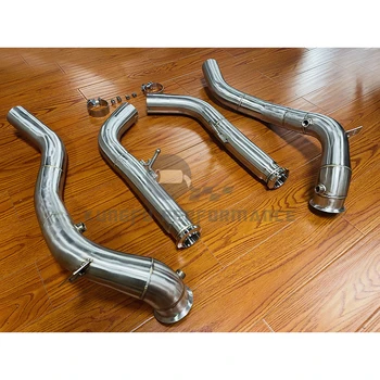 KUNGFU DESEMPENHO SS304 MER CEDES-BENZ W463A W464 G63 G500 G550 4.0 T Decat Downpipes 2018+