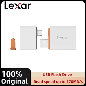 Lexar 350U NM Leitor de Cartão Tipo C para USB SD Micro SD TF Leitor de Cartão de Memória Adaptador NM de USB do Cartão 3.1 Leitor de Cartão de Leitor nCARD