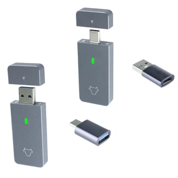 Liga de alumínio NVMe 2230 SSD Caso a Caixa de USB C a NVMe JMS583 Tipo-C SSD Gabinete