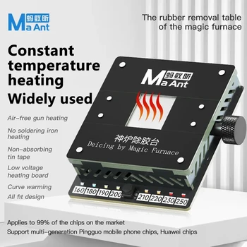 MaAnt SL-1 constante de temperatura de aquecimento da cola de remoção tabela 160-250°C ajustável rápido aquecimento adequado para iPhone chip de reparação