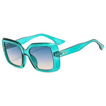 Nova Praça de Óculos de sol Vintage Mulher Designer de Moda de Óculos de Sol de Tons Verde UV400 Homens de marcas de Luxo Masculino Feminino