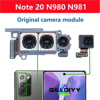 Original Para Samsung Galaxy Nota 20 4G N980F 5G N981B N981U NOTE20 Câmera Traseira Cabo Flex Principal Frente Selfie Câmera Traseira do Módulo
