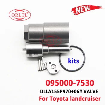 ORLTL 095000-7711 Injector Diesel 095000-7530 Kits de Reparo do Bico DLLA155P970 Placa da Válvula para a Toyota Landcruiser 23670-51030