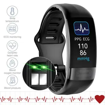 P11 Smart Watch Monitoramento de Saúde Multifuncional Impermeável 0.96 Polegadas de Fitness Tracker Esporte Pulseira para Android Smartwatch