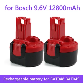 Para a Bosch BAT048 9.6 V 12800mAh NI-MH Bateria Recarregável Ferramentas de Potência da Bateria para Bosch PSR 960 BH984 BAT048 BAT119 L50