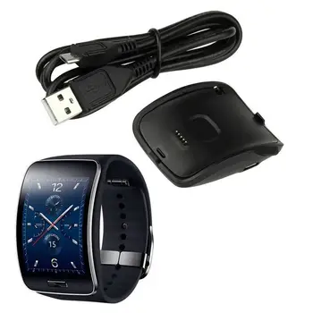 Para a Engrenagem S R750 Carregador,Atualizado Portátil do Carregador Dock Dock de Carregamento USB Cabo Para Samsung Engrenagem S R750 Smart Watch (Engrenagem S