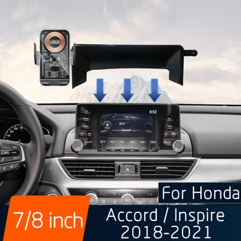 Para Honda Accord Inspirar 2018-2021 Carro do Telefone Móvel de Carregamento sem Fio de Navegação Sensor de Stand Tela 7/8 polegadas Fixo da Base de dados de Suporte