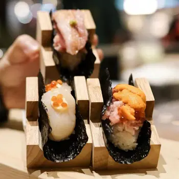 Sushi japonês Rack, Novo Taco de Madeira Lanche Titular de Madeira, Placa de Cozinha Stand Sashimi, Sushi de Barco para o Hotel do Restaurante Casa