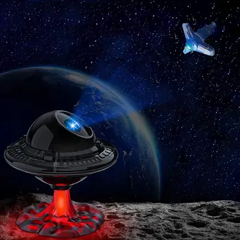 UFO Estrelas Projetor Galaxy Projetor para o Quarto Estrelado Nebulosa Lâmpada LED com Temporizador Remoto e de Noite a Luz do Projetor para Crianças de Presente