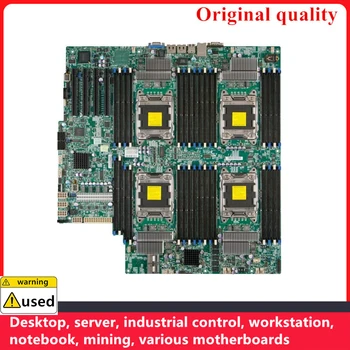 Usado Para Supermicro X9QRi-F+ placas-mãe C602 LGA 2011 DDR3 ECC 512G estação de trabalho do Servidor placa-mãe PCI-E3.0 SATA3 USB3.0